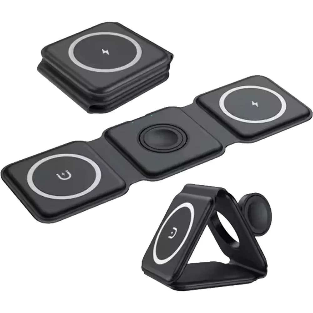 Wireless 3lü Şarj İstasyonu PWB-245-B Promosyon Ürünü Görsel 3
