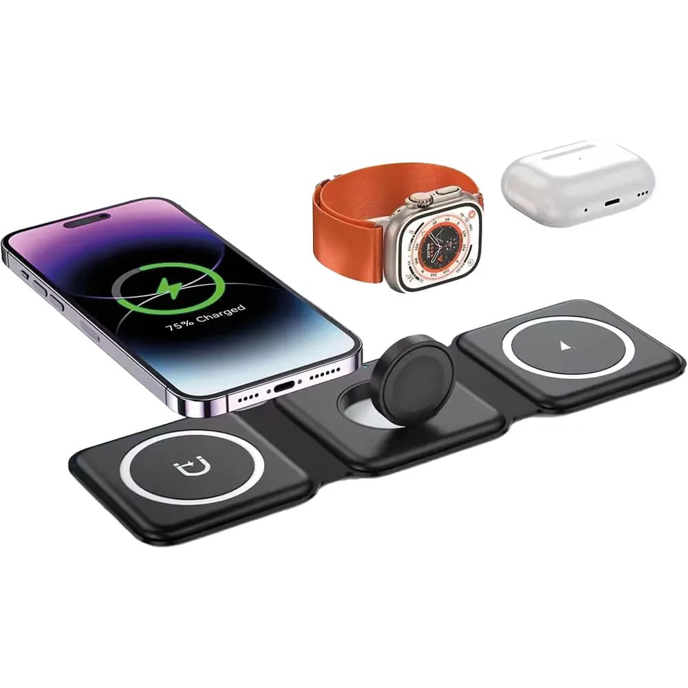 Wireless 3lü Şarj İstasyonu PWB-245-B Promosyon Ürünü Görsel 2