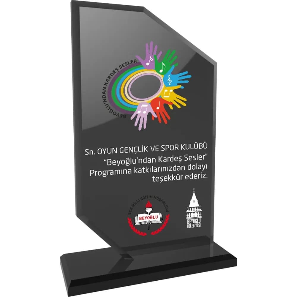 Promosyon Kristal Plaket EKT-205-FM - Kıranay Basım