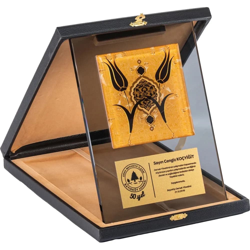 Promosyon Kutulu Kristal Plaket EKT-710 - Kıranay Basım
