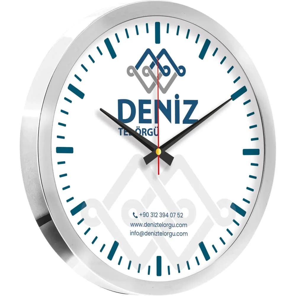 Promosyon Metal Duvar Saati V30-920-B - Kıranay Basım
