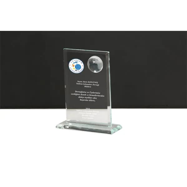Promosyon Kristal Plaket EKT-127 - Kıranay Basım