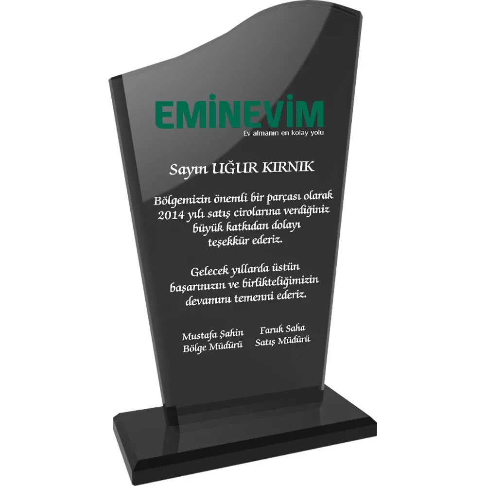 Promosyon EKT-108-FM Kristal Plaket - Kıranay Basım