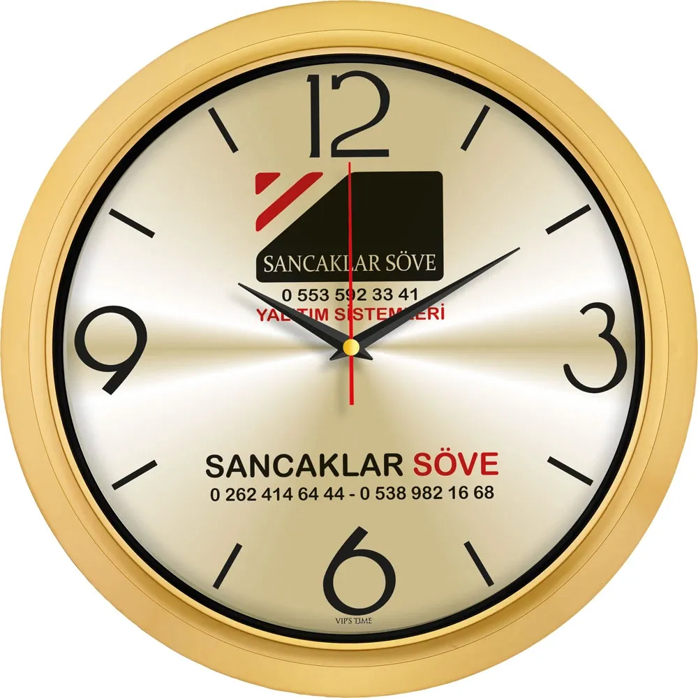 Promosyon V30-606-A Plastik Duvar Saati - Kıranay Basım