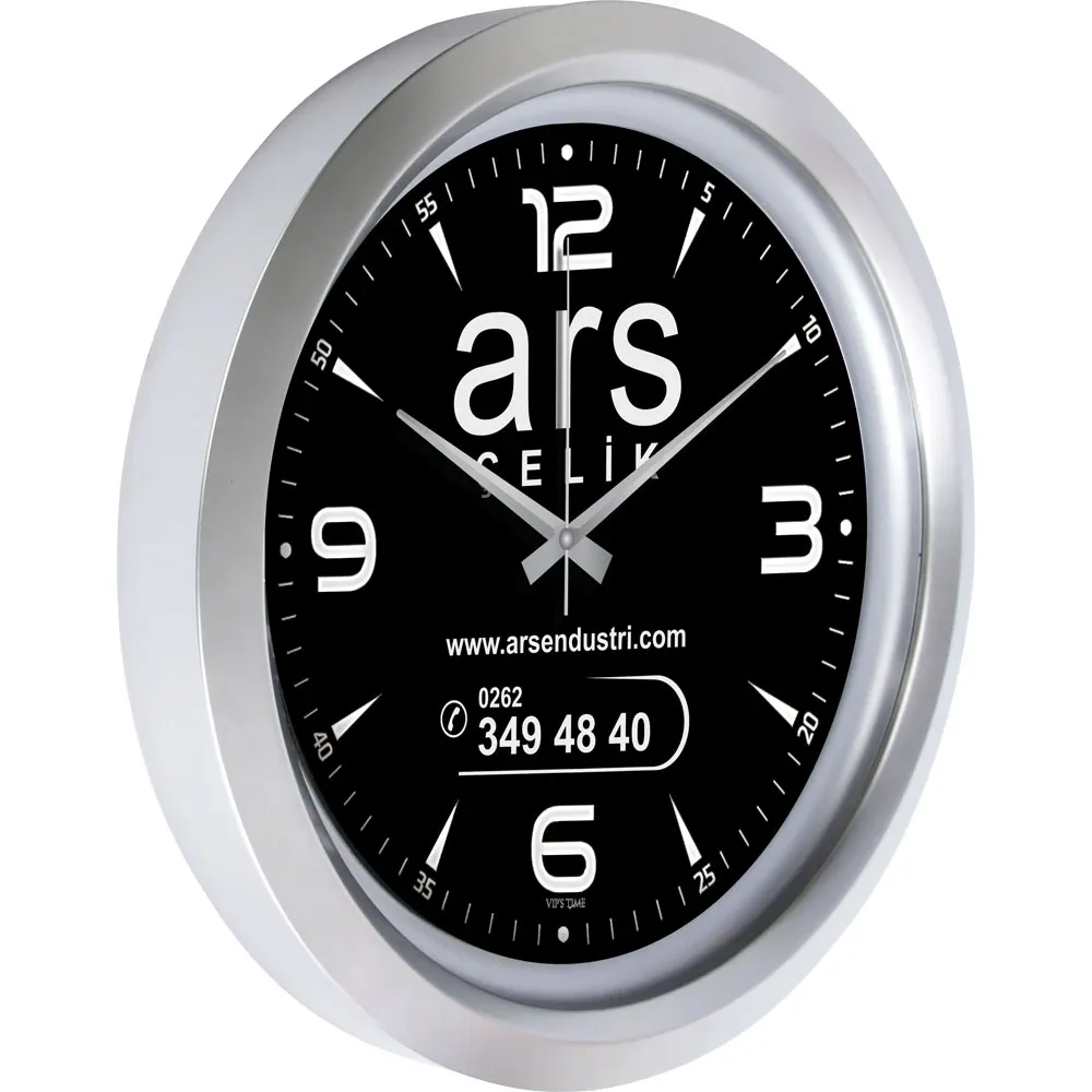Promosyon V30-743-G Metalize Duvar Saati - Kıranay Basım