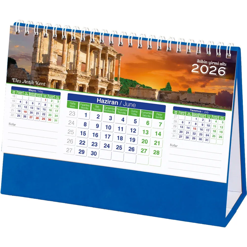 Promosyon AMT-01-TL Manzara Masa Takvimi - Toptan Baskılı
