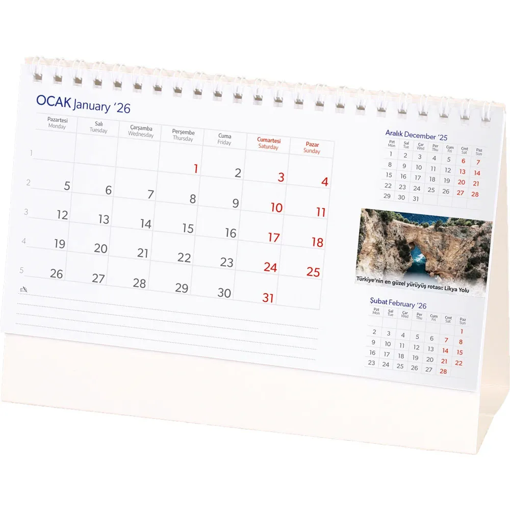Promosyon AMT-03-AMBR Anadolu Masa Takvimi - Toptan Baskılı