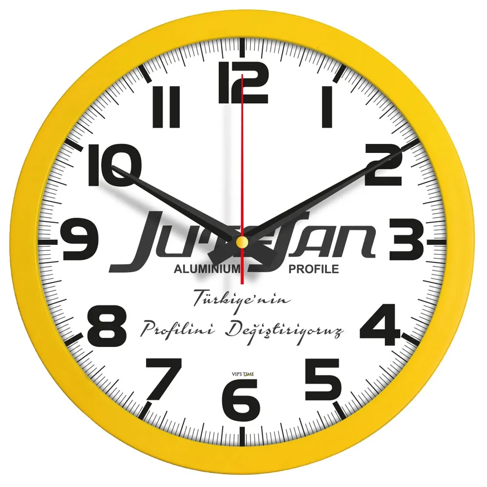 Promosyon V30-333-SR Plastik Duvar Saati - Kıranay Basım