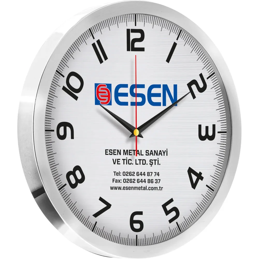 Promosyon V30-940-B Metal Duvar Saati - Toptan Baskılı