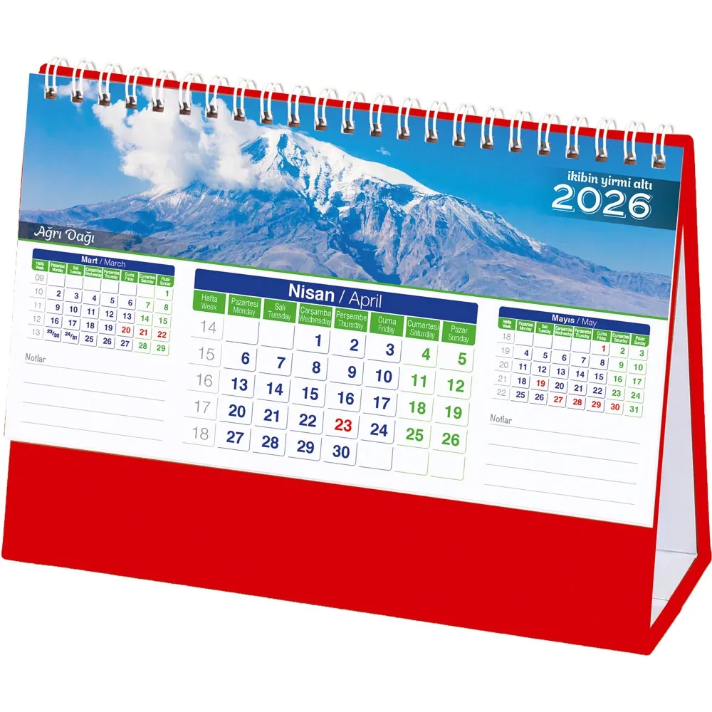 Promosyon AMT-01-TK Manzara Masa Takvimi - Toptan Baskılı