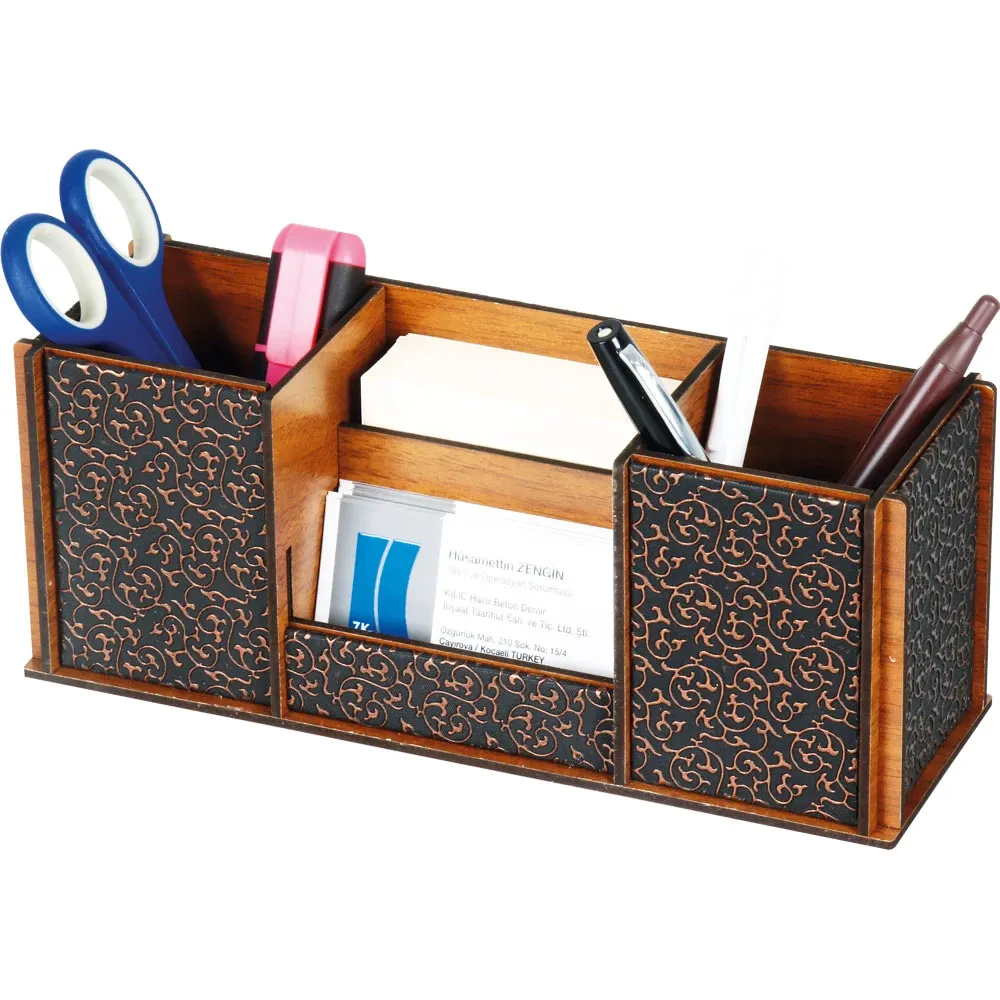 Promosyon AH-3240 Ahşap Organizer - Toptan Baskılı