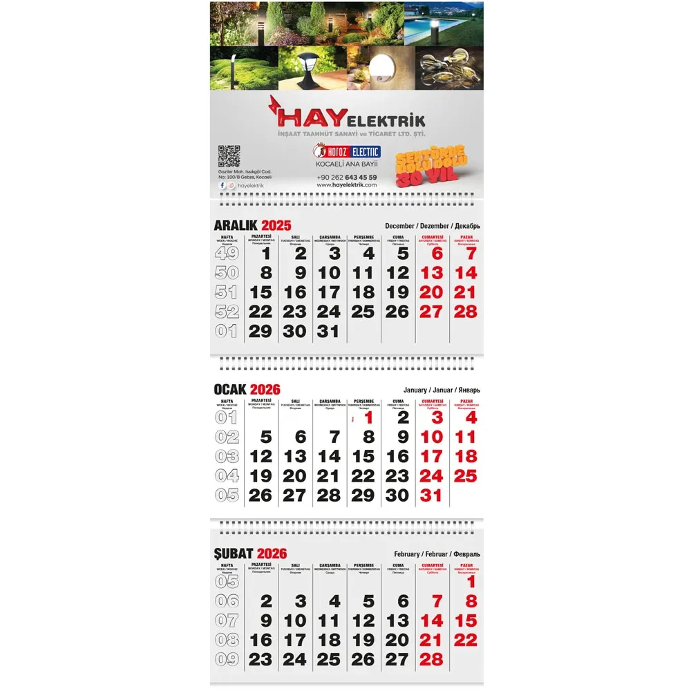 Promosyon GMC-09 Klasik Gemici Takvim - Toptan Baskılı