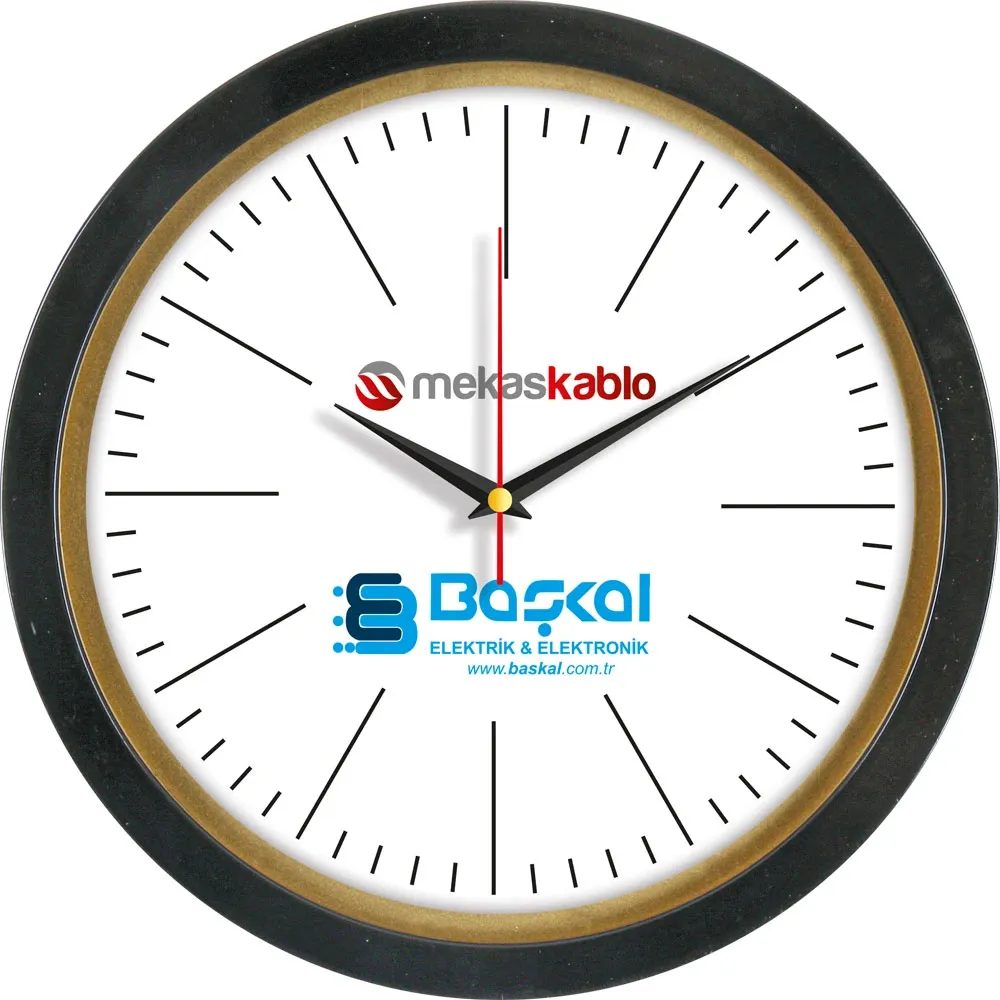 Promosyon V30-533-S Plastik Duvar Saati - Kıranay Basım