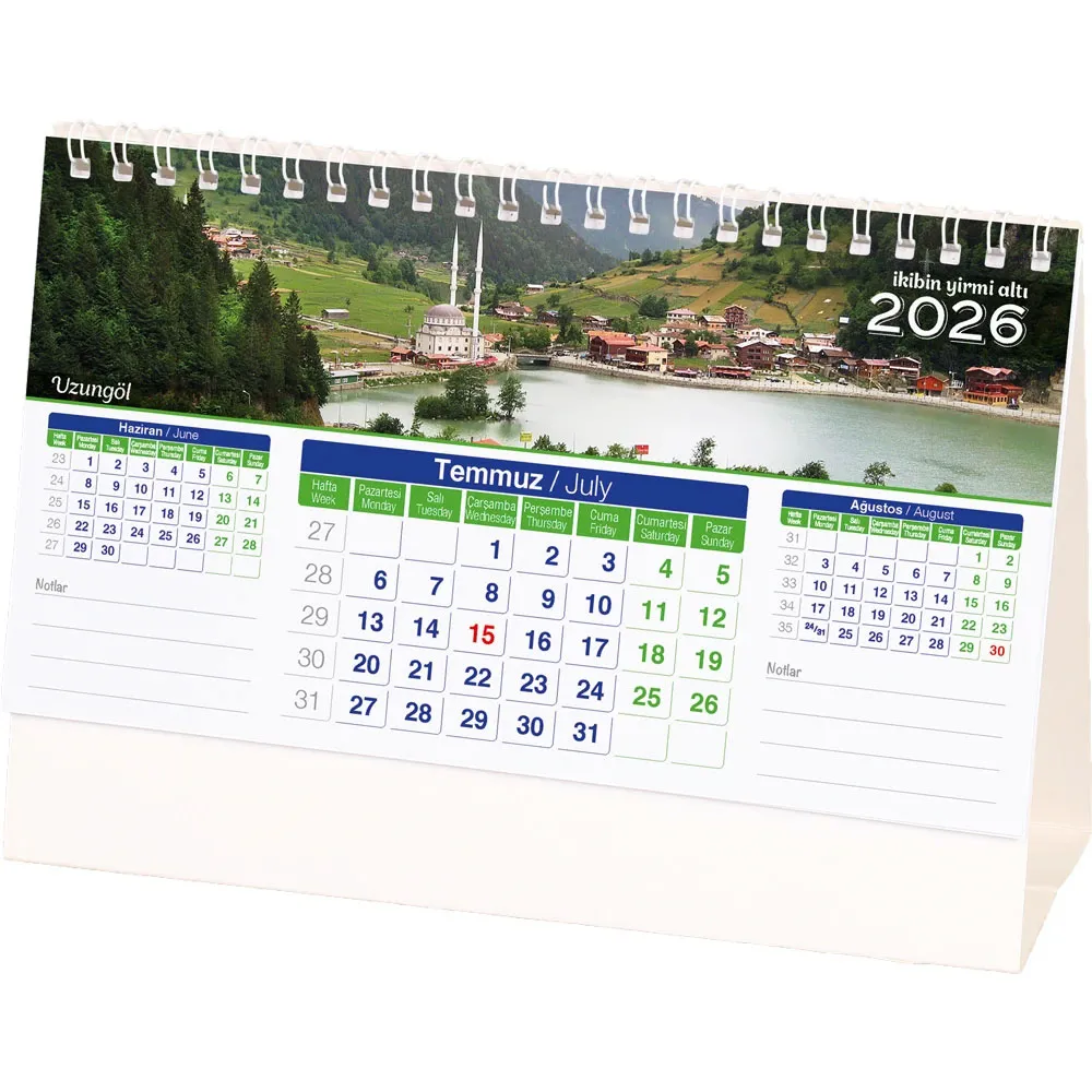 Promosyon AMT-01-TB Manzara Masa Takvimi - Toptan Baskılı