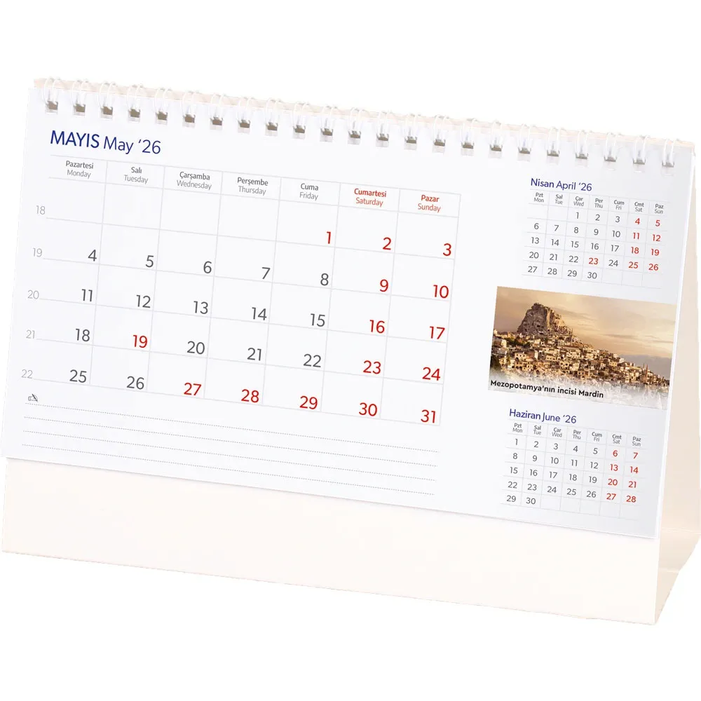 Promosyon AMT-03-BT Anadolu Masa Takvimi - Toptan Baskılı