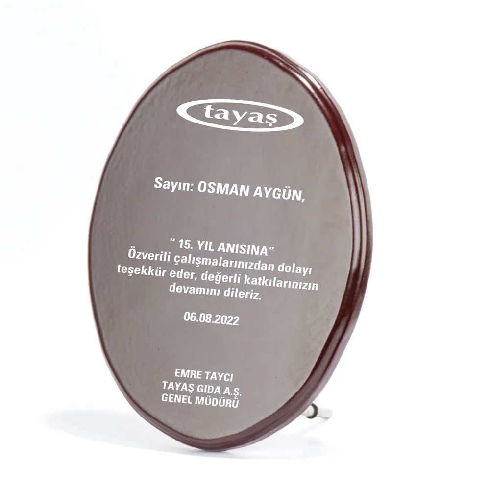 Promosyon BK-77 Ahşap Plaket - Toptan Baskılı